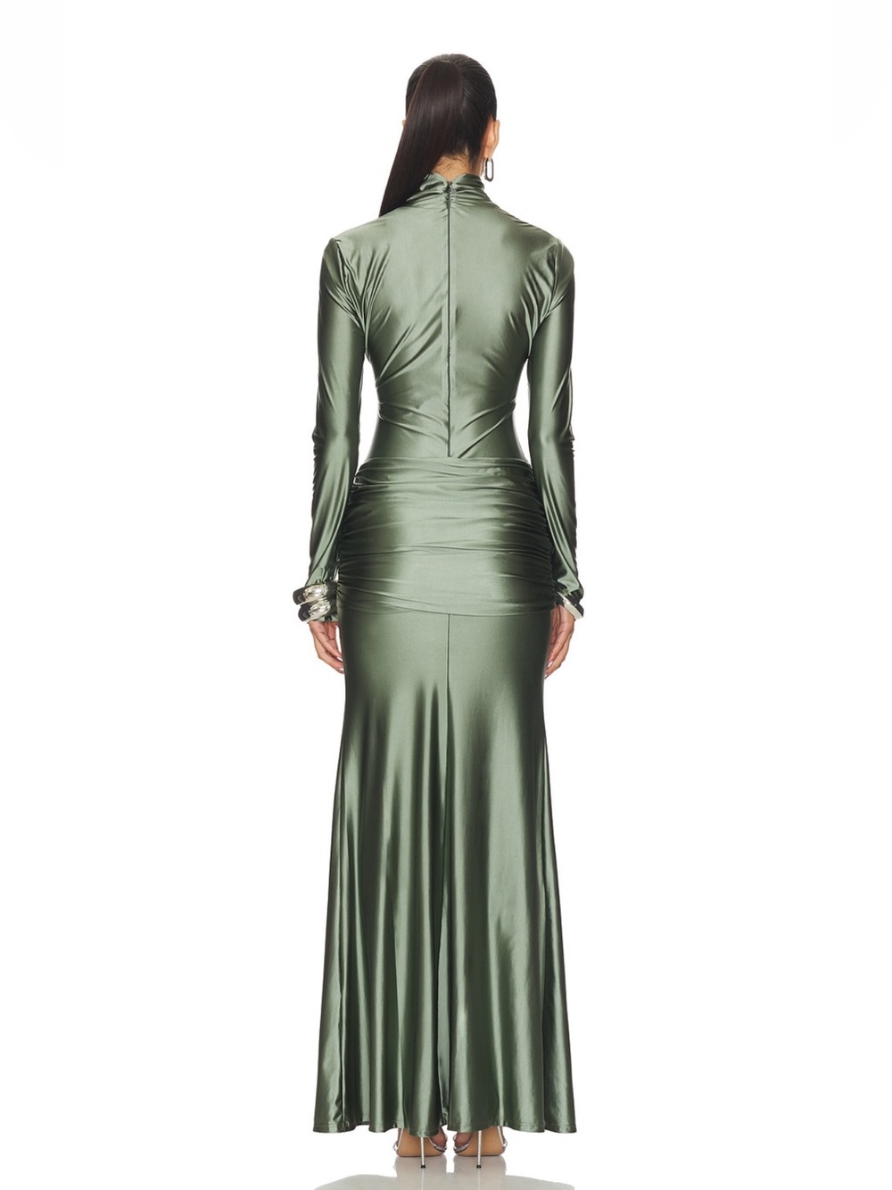 Anastasia Dress in Army - Picture 3 of 8